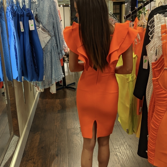 Famous Bandage Ruffle dress XS-XL - Picture 11 of 15